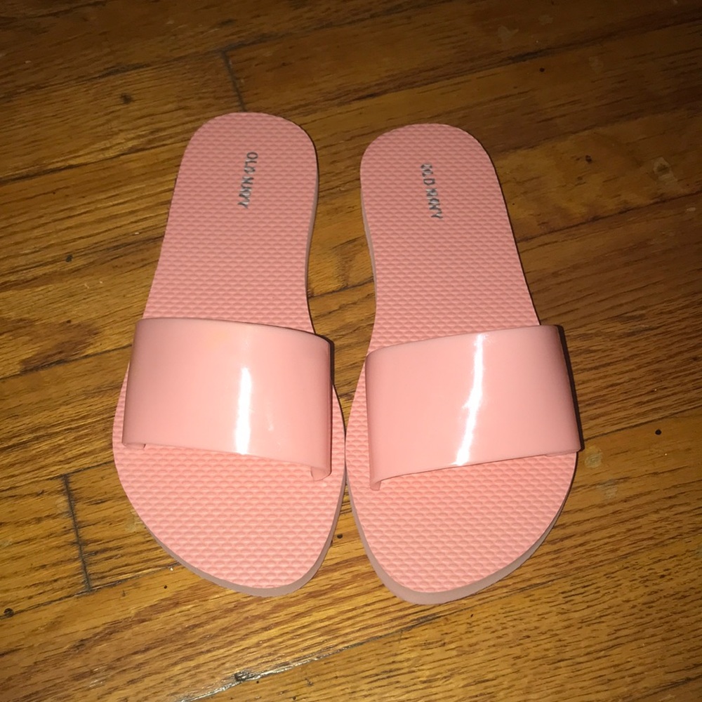 Pink old navy sandals size 8